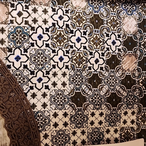 Chico Lace Dolman Top knit Grape Leaf  sz2 (lg) - Picture 5 of 5